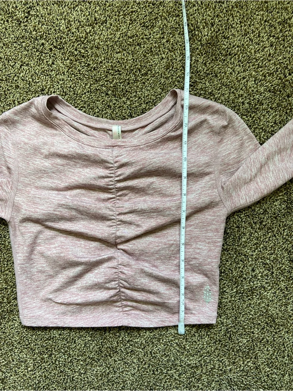 FREE PEOPLE Movement Swerve Long Sleeve Crop Activewear Shirt XS